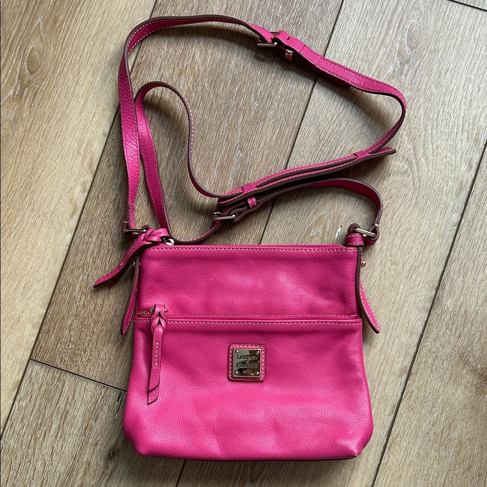 Dooney & Bourke Hot Pink Leather Crossbody Bag